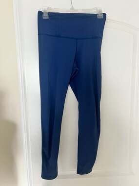 Tiger Friday Navy High-Waisted Dance Leggings Adult Large